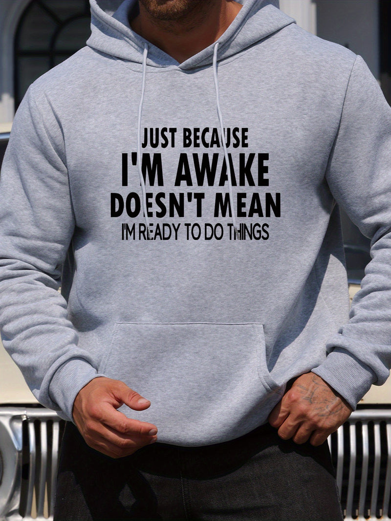 Men's New Stylish Hoodie with a Letter Print.