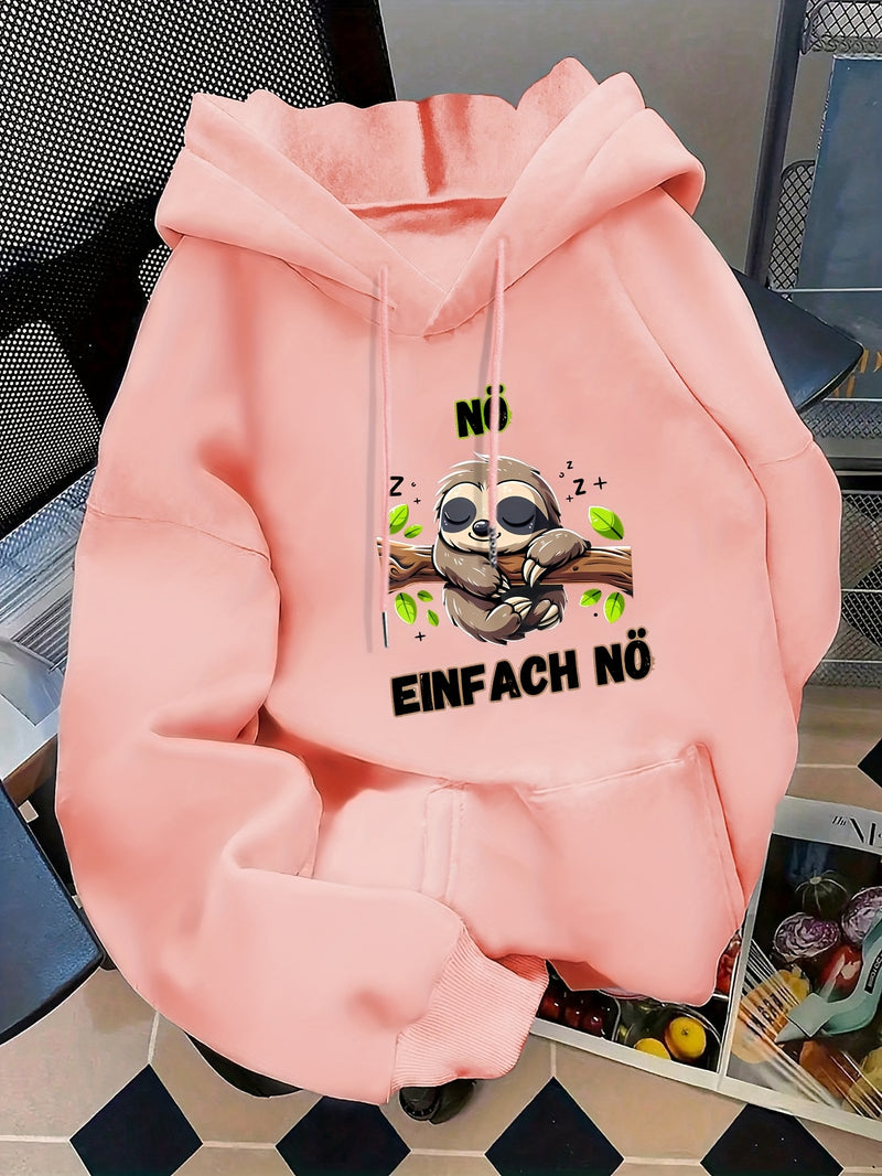 Women's casual hoodie for swear. Fall/winter style with long sleeves.