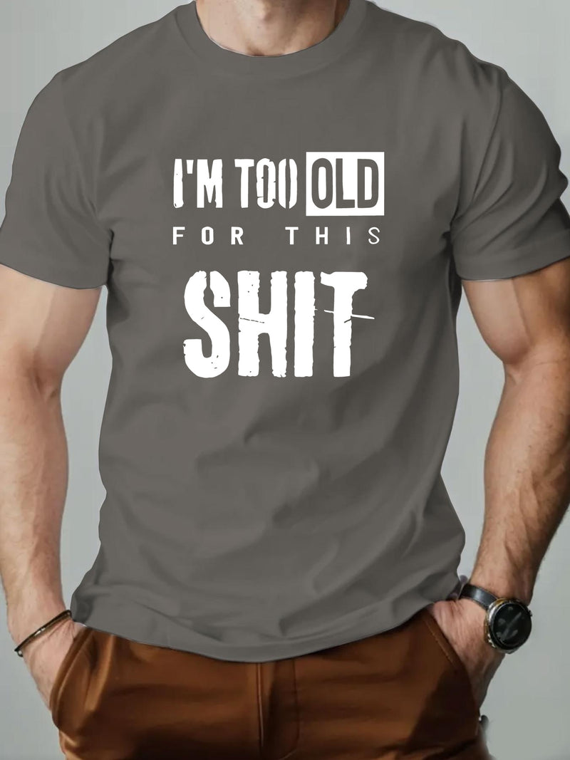 Men's Graphic Summer Casual Crew Neck Short Sleeve T-Shirt.