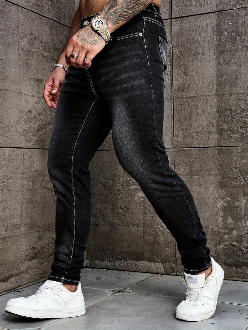 Men's Slim Fit Denim Pants.