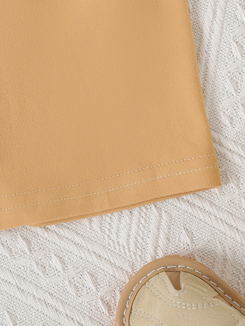 6pcs baby boy summer casual simple handsome vest shorts multi-piece set.