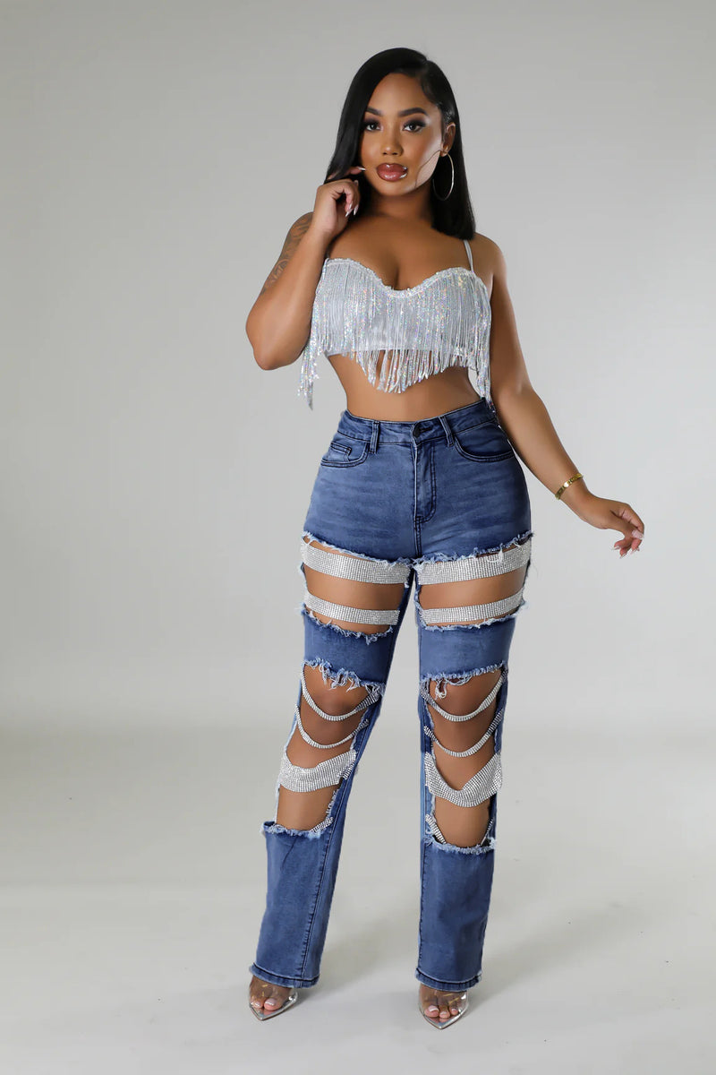 Women’s Hot Y2K Hot Summer Ripped Jeans.