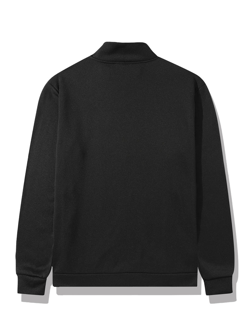 2pcs Set - Men'S Casual Stand-Collar Jacket And Sports Pants Outfit.