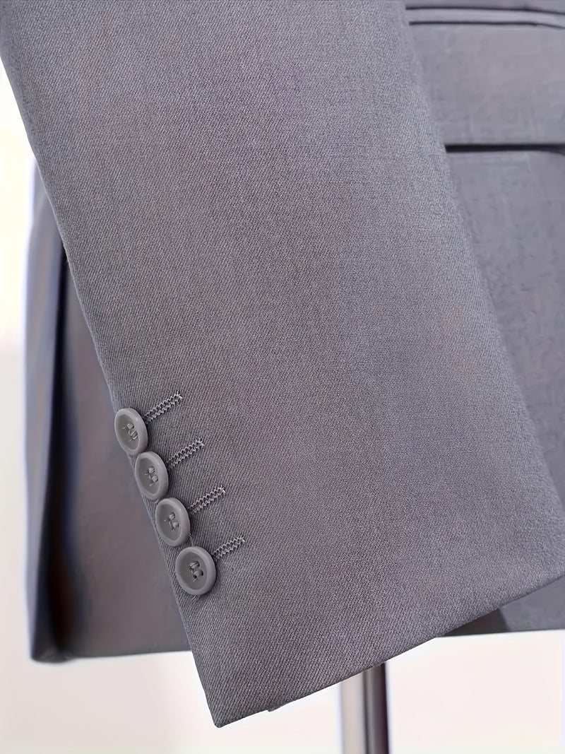 Men'S 2pcs Suit, Including a Blazer And Trousers, Stylish And High-Quality.