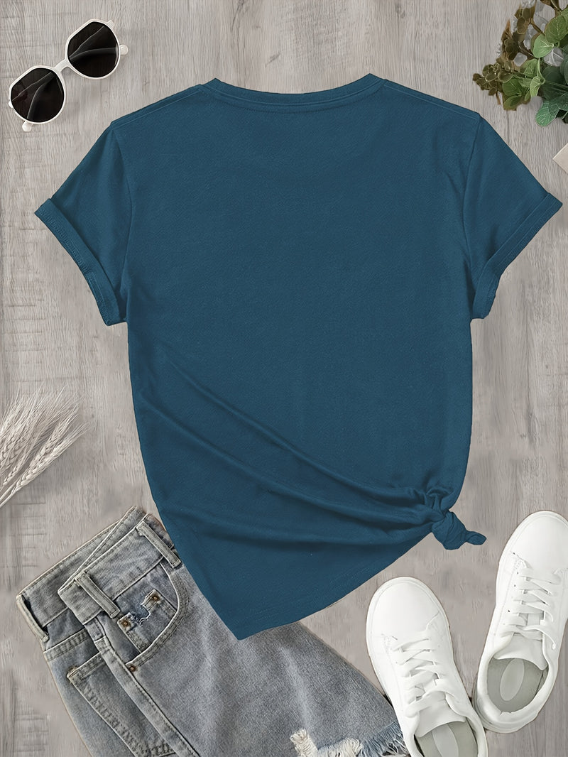 Women's Turquoise T-Shirt.