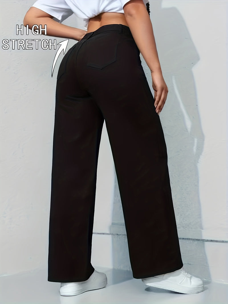 Women’s Black Stretch Butt-Lifting Waist-Cinching Horseshoe Jeans.