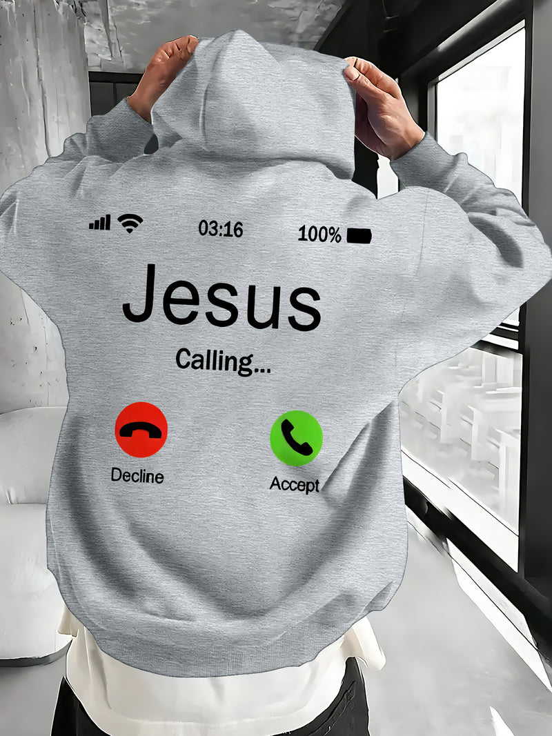 Men's Hooded Sweatshirt.