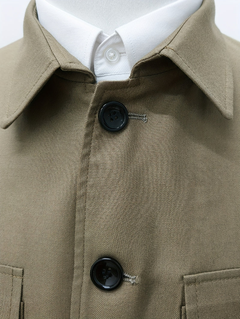 Men's Mandarin Suit Set with Western Pants Two-Piece Outfit