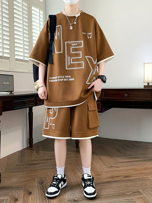 Sportswear Set, Youth Student Casual Two-Piece Outfit.