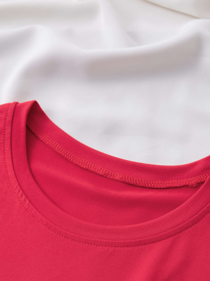 Women's T-shirt with a Printed Silhouette of a Woman.
