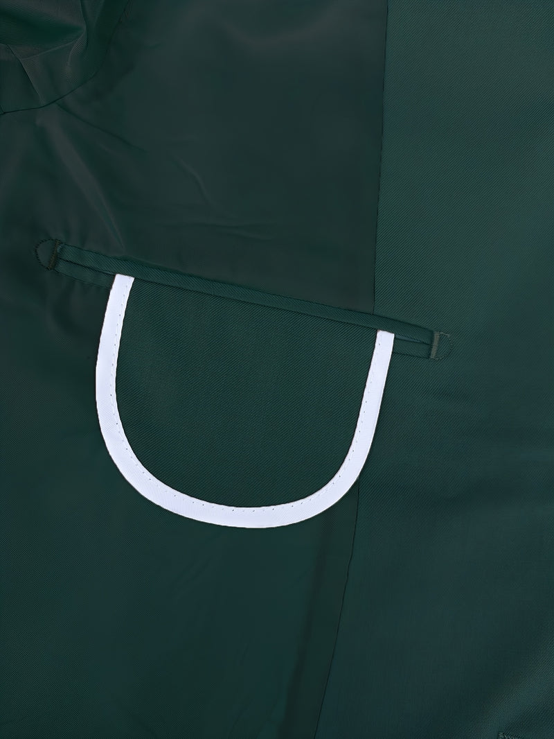 Men's Two-Piece Single-Breasted Suit and Trousers Set.