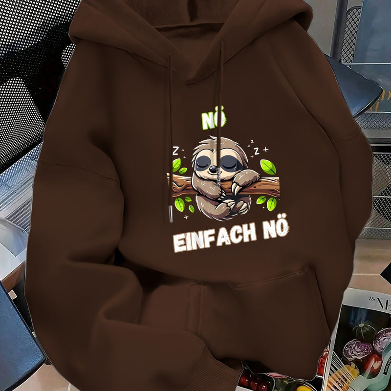 Women's casual hoodie for swear. Fall/winter style with long sleeves.