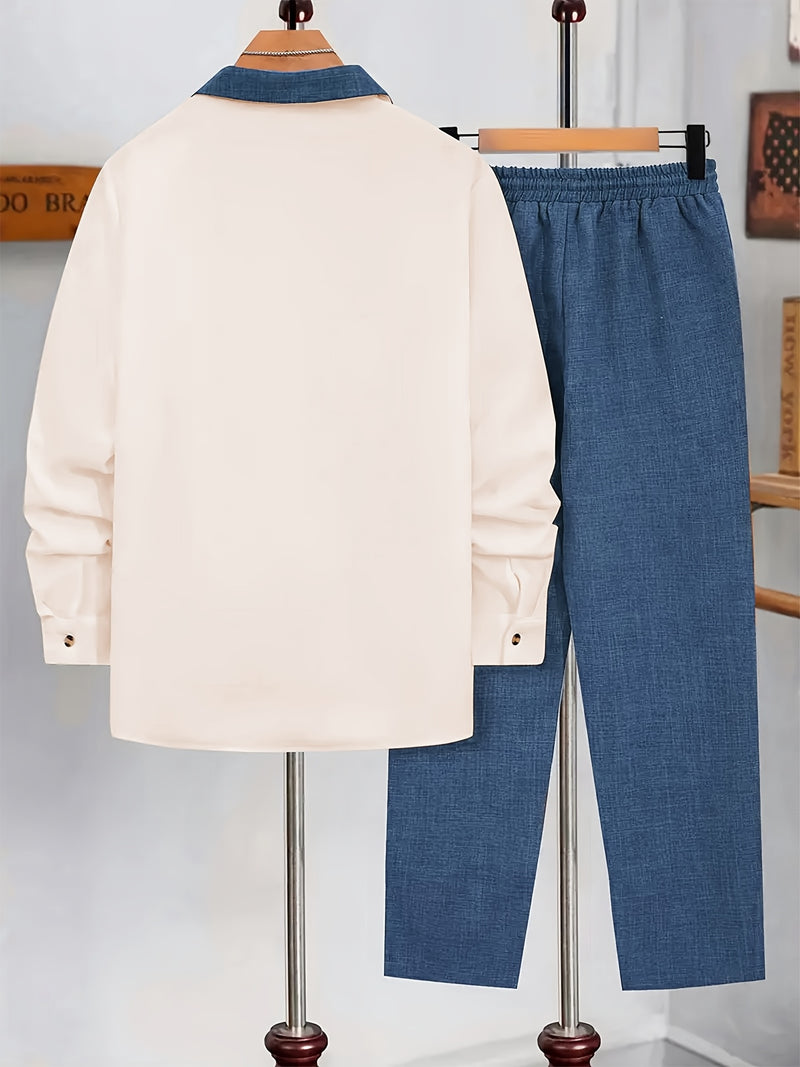 Men's Spring/Autumn Two-Piece Set.