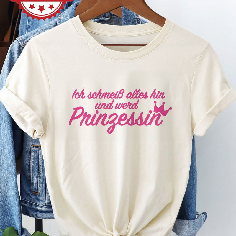 Women's "I Quit Everything and Become " Print T-Shirt.