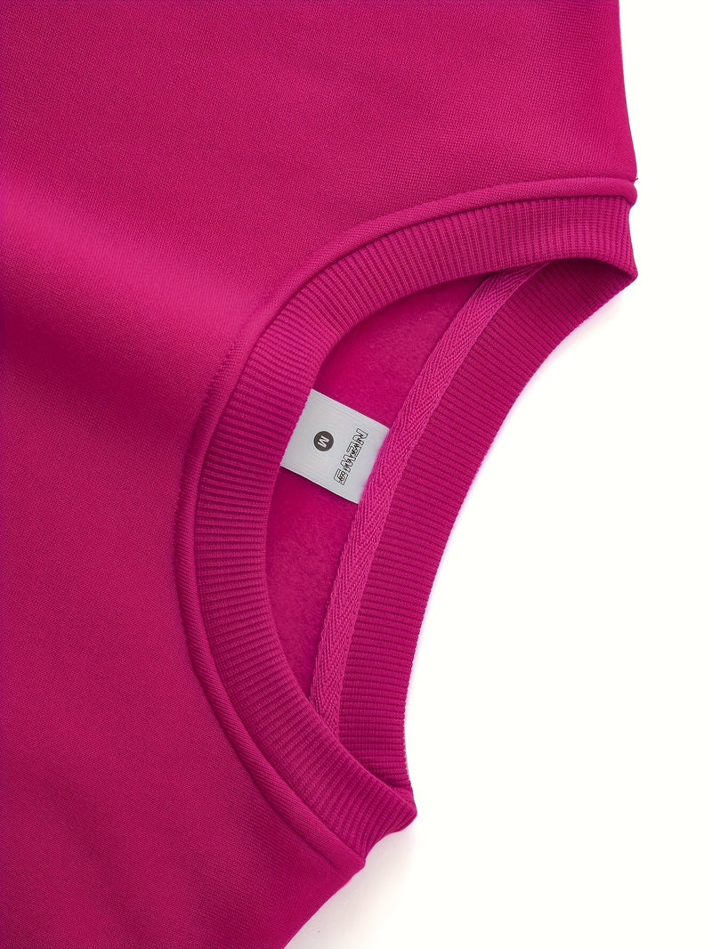 3pcs mixed color Men's autumn and winter round neck sweatshirt.