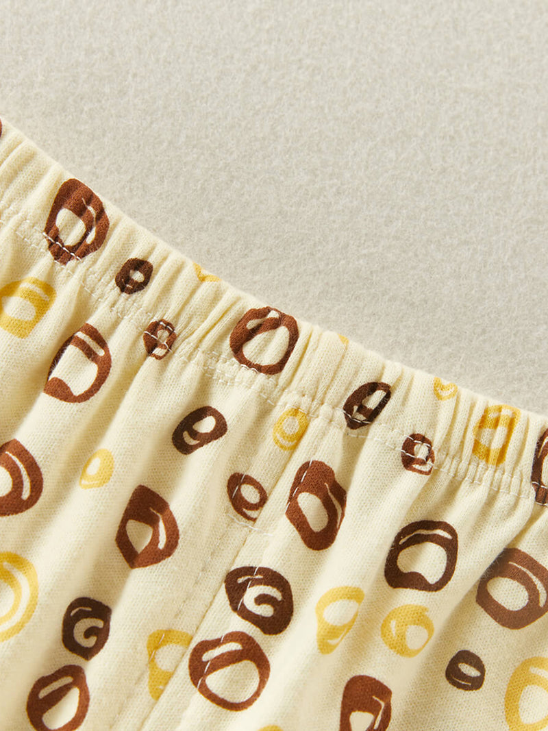 Toddler Boy Cartoon Letter Print Long Sleeve Sweater & Pants.