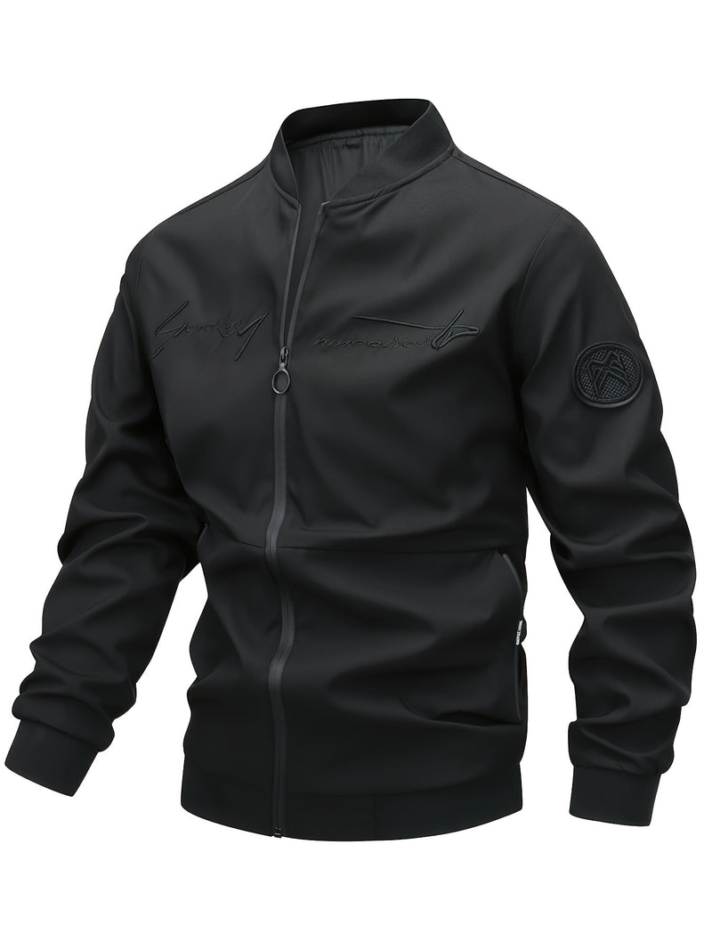 Men'S Casual Versatile Jacket for Young Adults, Stylish Baseball Coat.