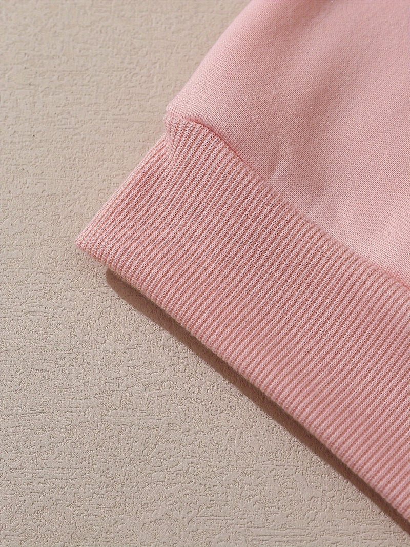 Women’s Fashion Hoodie Featuring a Cartoon Cat Letter Print Design.