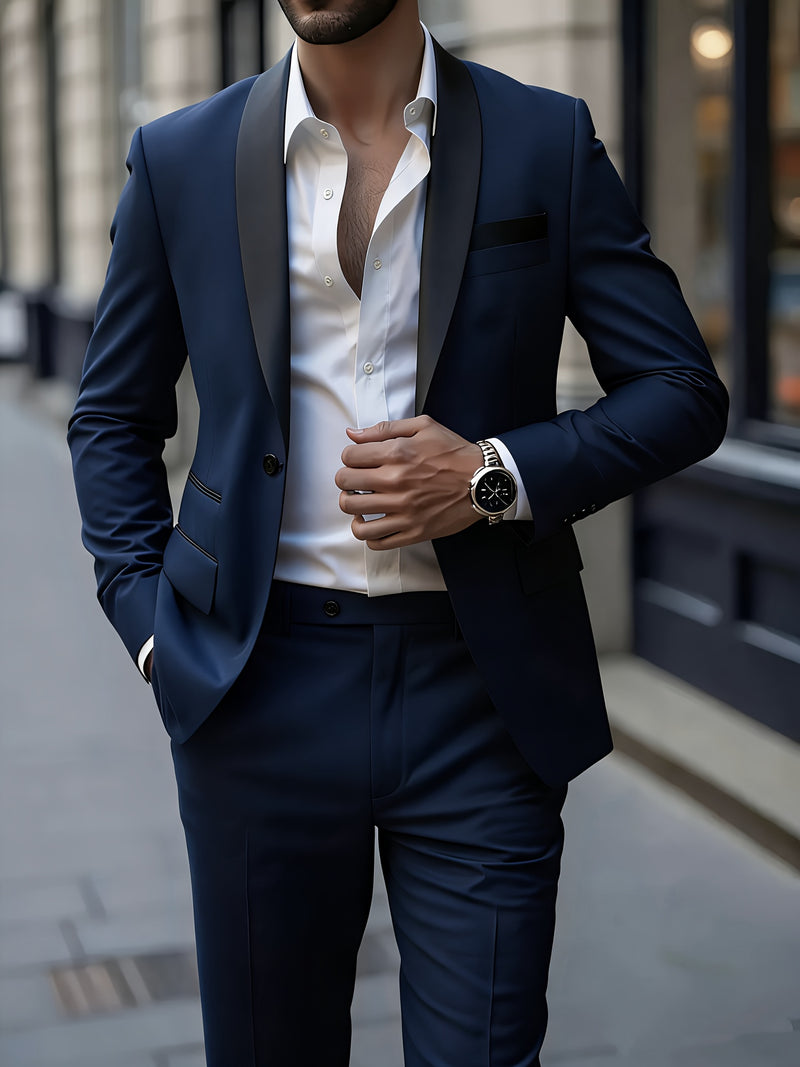 Men's Two-Piece Formal Suit by Elitefit.