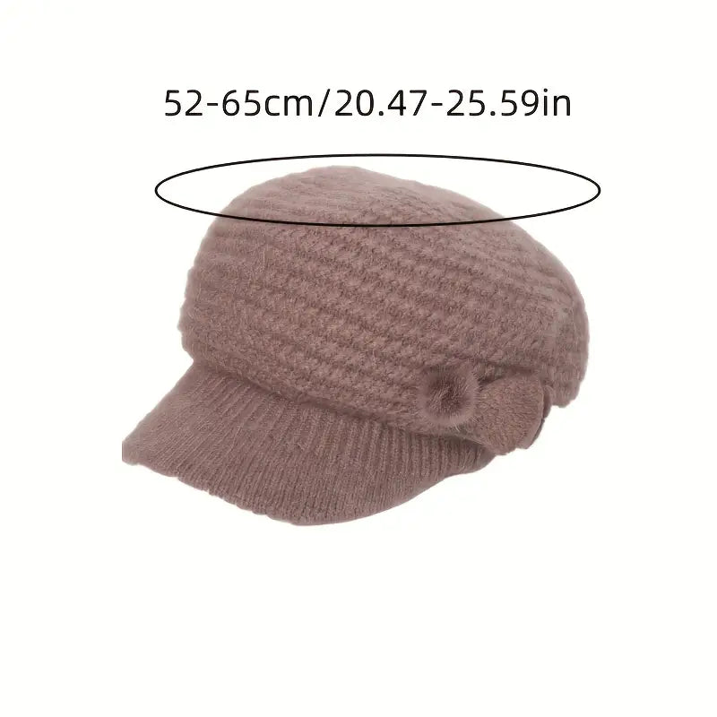 Solid Color Warm Knitted Cap Lightweight Cold