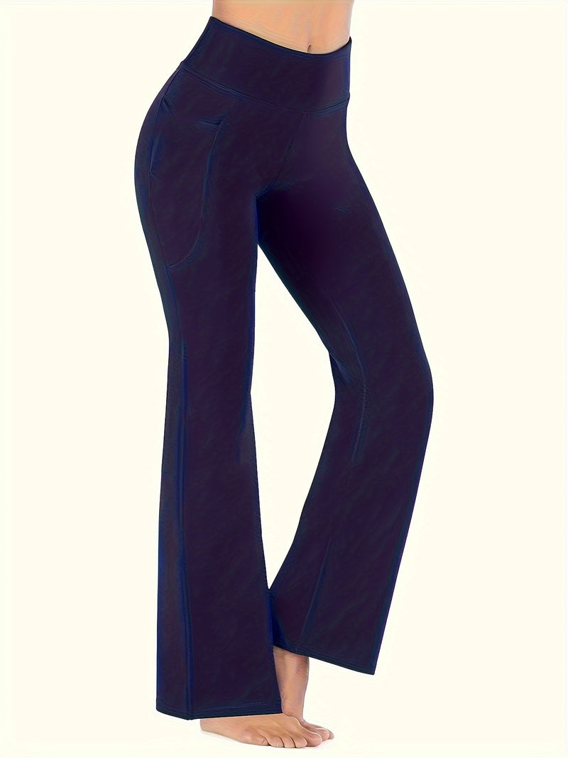 Set of 3 Casual Sports Flared Pants for Women.