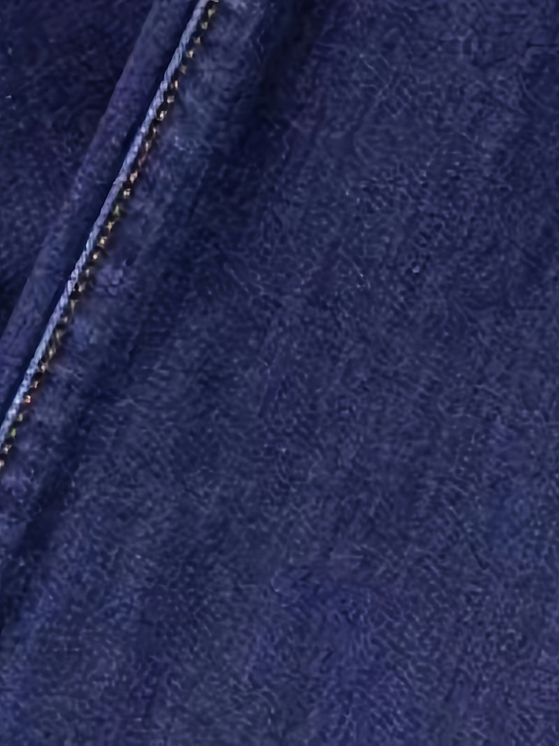 Women's High-Waisted Elastic Drawstring Jeans.