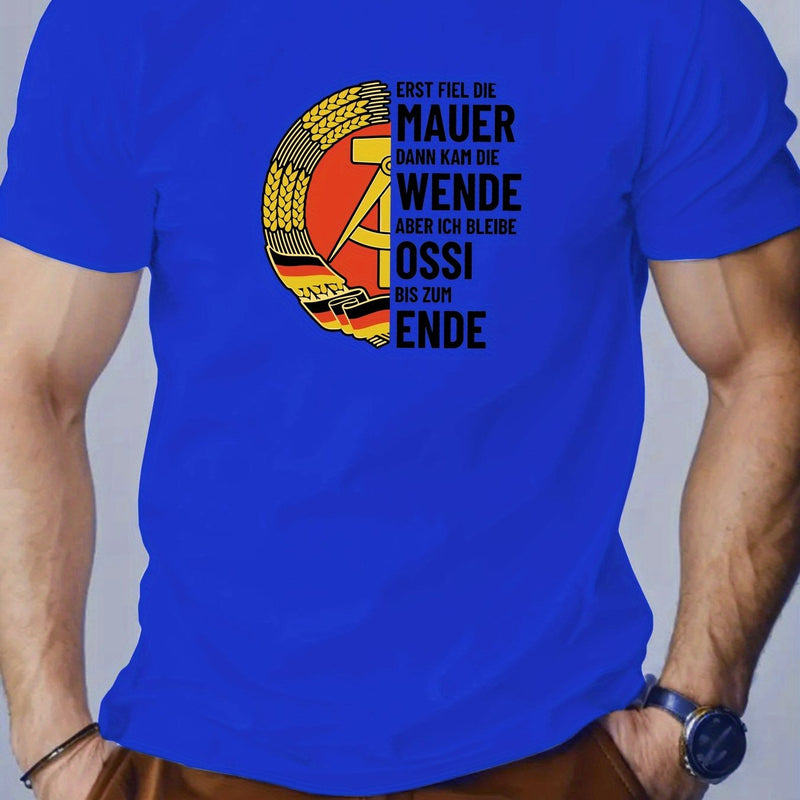 Men's Summer Casual Crew Neck Short T-Shirt.