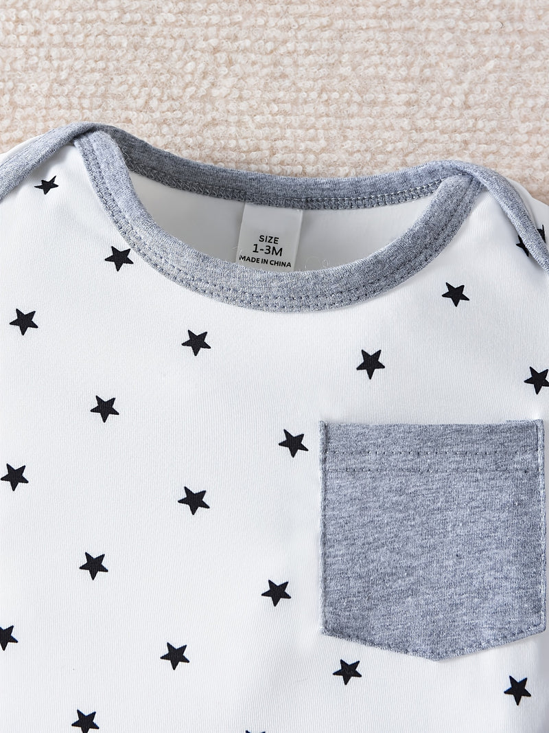 Newborn Multi-Piece Footed Romper Set, Perfect for Outdoor.
