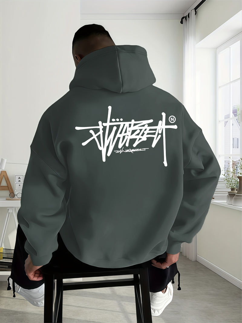 Men's Trendy Autumn-Winter Hooded Sweatshirt.