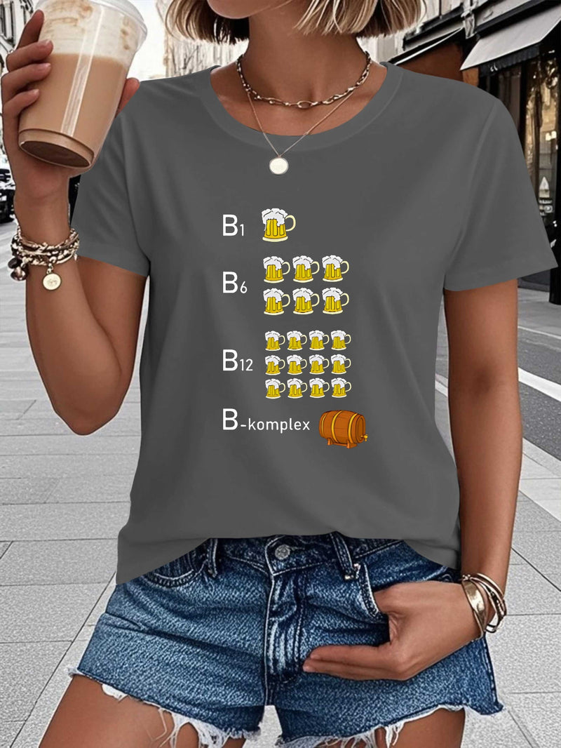 Women's T-Shirt with Short Sleeves.