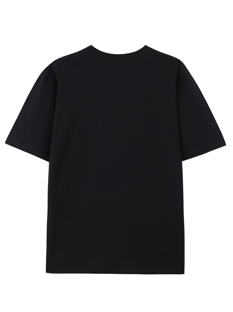 Men's Pure Cotton New Fashion Letter Design Print Casual Short Sleeve.