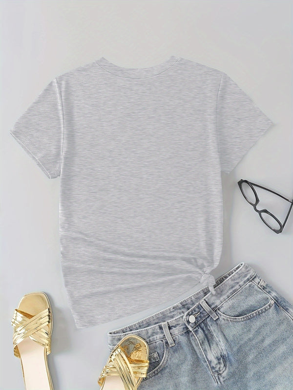 Women's Summer Casual Crew Neck Short Sleeve.