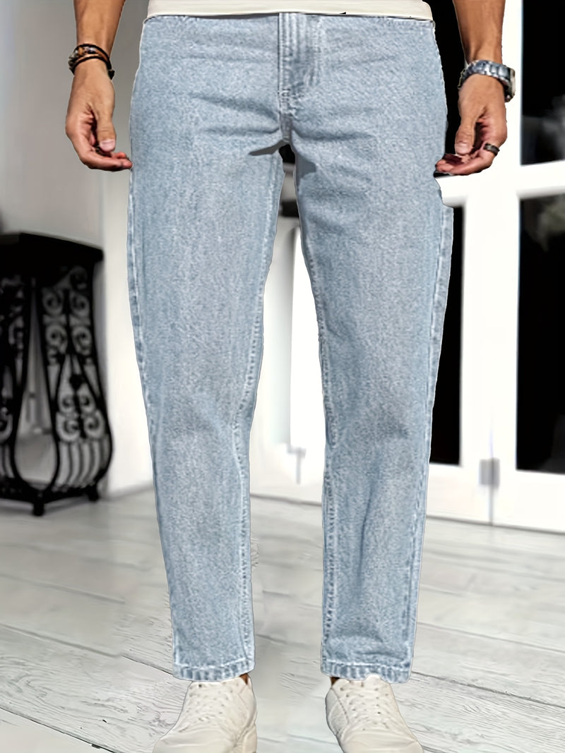 Men's Casual Stretch Denim Trousers.