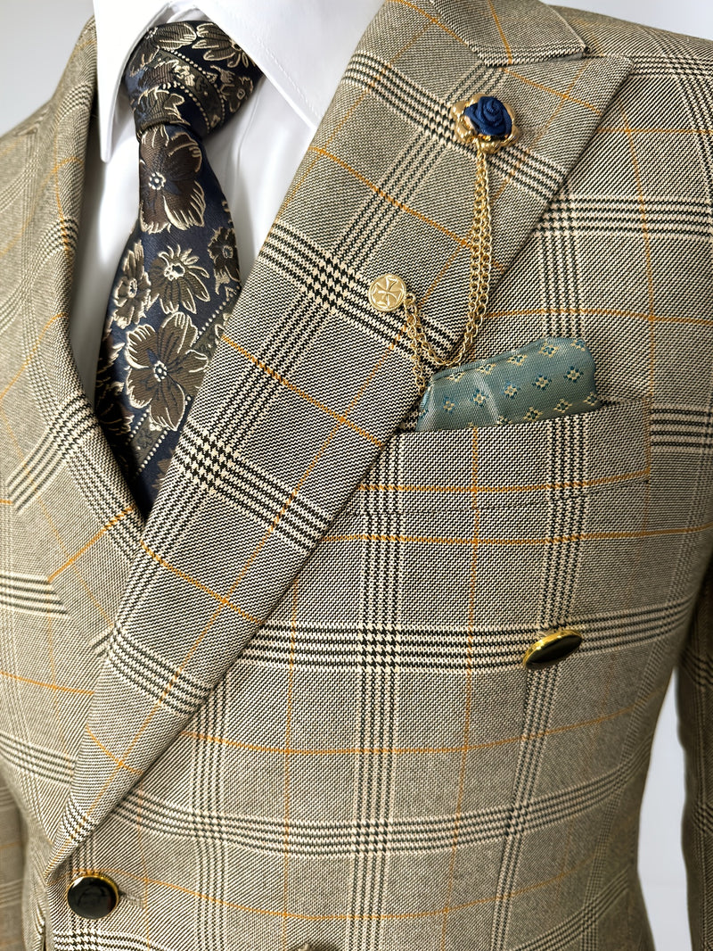 A 2pcs Slim-Fit Suit Set for Men, Suitable for Light Business.