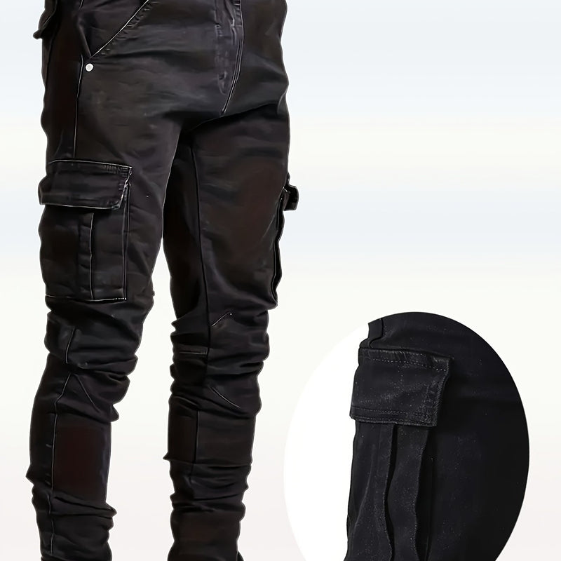 Men's Denim Pants, Multi- Cargo Trousers, Ripped Jeans.