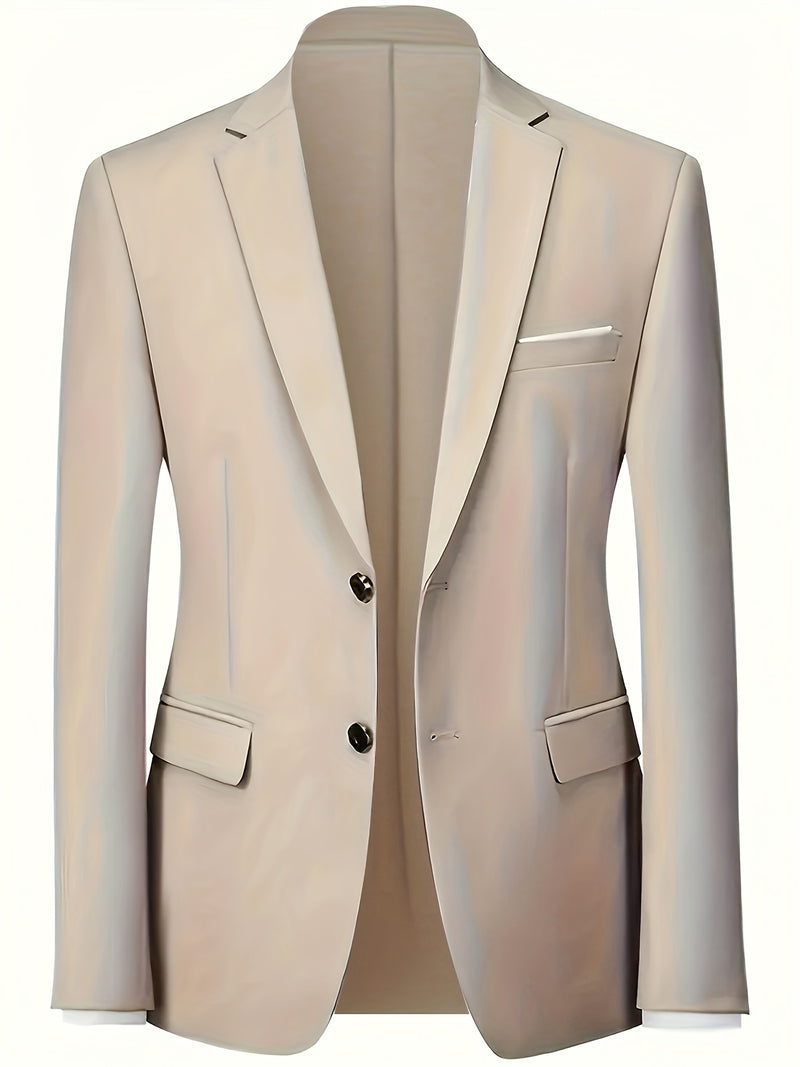 Men's Premium Two-Piece Suit, Jacket + Pants, Ideal for Formal Wear.
