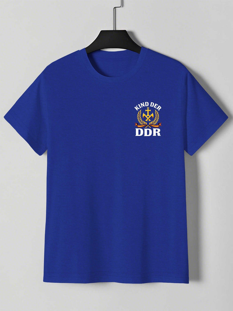 Men'S Casual Summer T-Shirt with Bold DDR