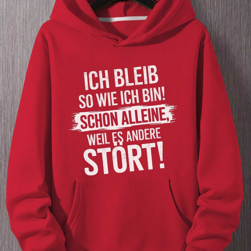 Men's German Quote Hooded Sweatshirt.