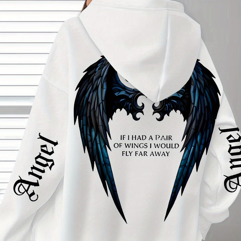 Women’s Bestseller Comfort Letter Print Hoodie.