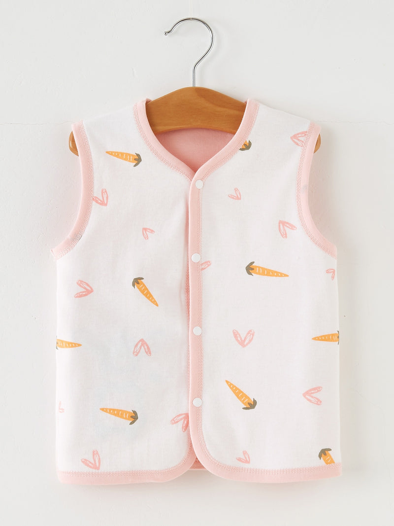 Baby Girl' Soft Cotton Bear Embroidery Cardigan Jacket.