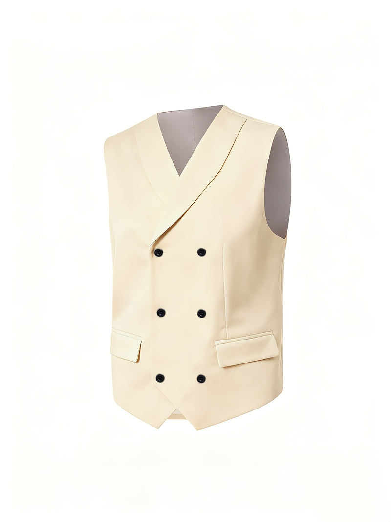 Men's 3pcs Suit Set: Jacket + Vest + Pants, Business Casual.