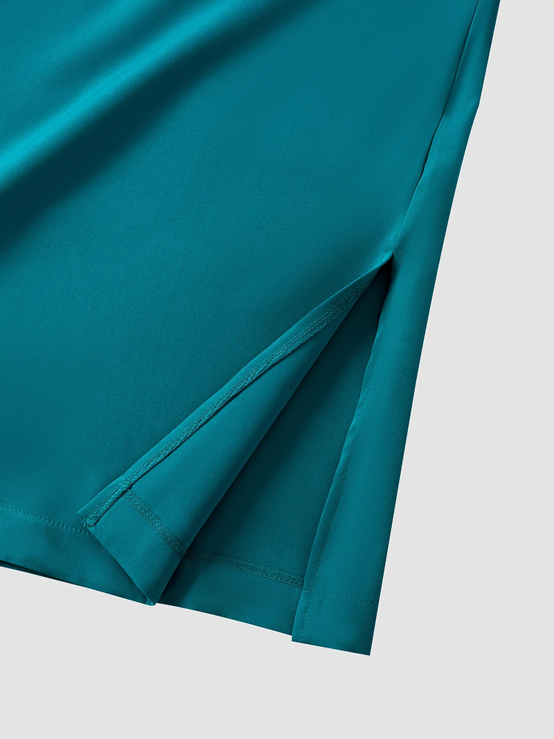 Men's Dashiki Set, Long Sleeve, Stand Collar, Button-Up, Pockets.