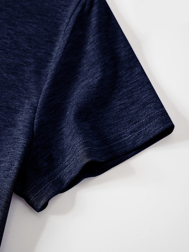 Women’s Casual Sports Vintage Loose Round-Neck Short-Sleeve T-Shirt.