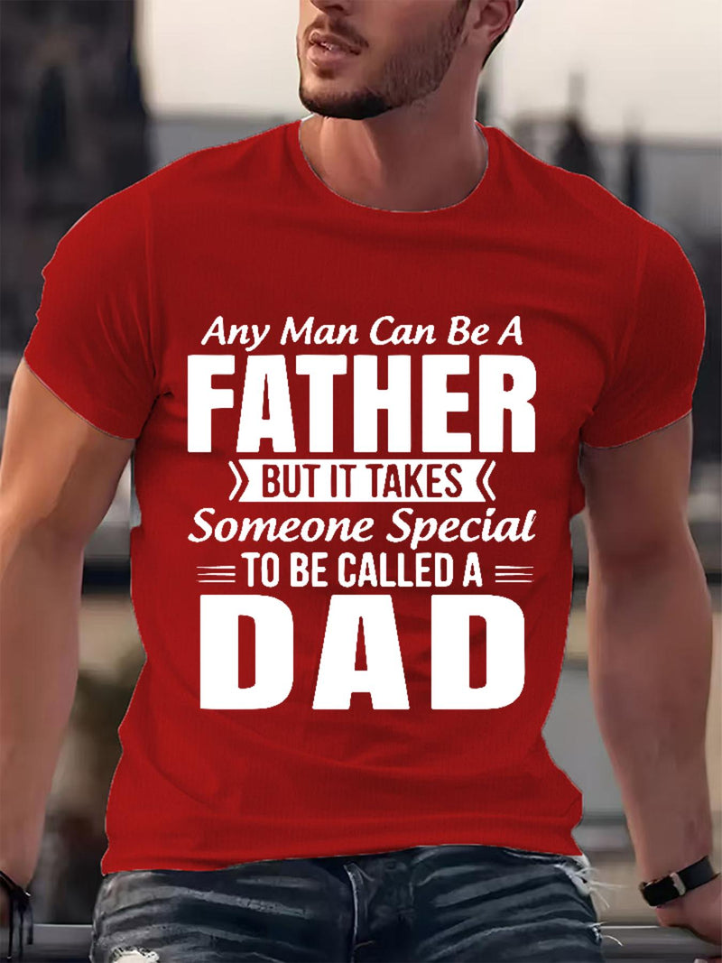 Men’s Short-Sleeved Round Neck, Knitted Fabric That Is Easy And Comfortable.
