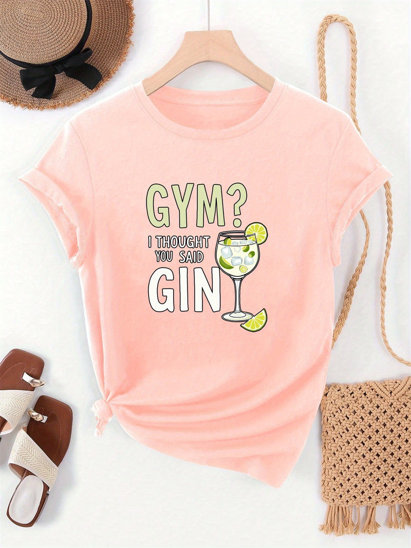 Women's Summer Casual Crew Neck Short Sleeve.