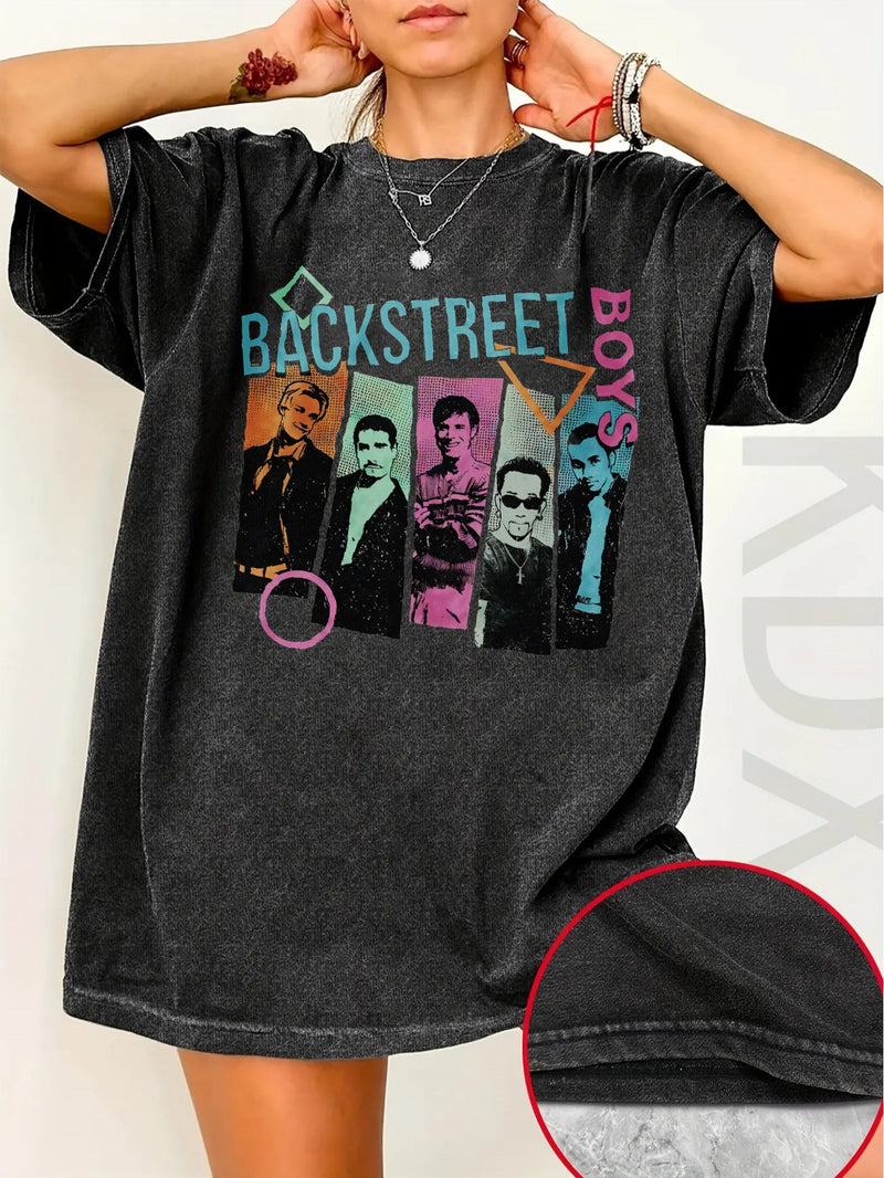 Women's Backstreet BSB Vintage Band T-Shirt.
