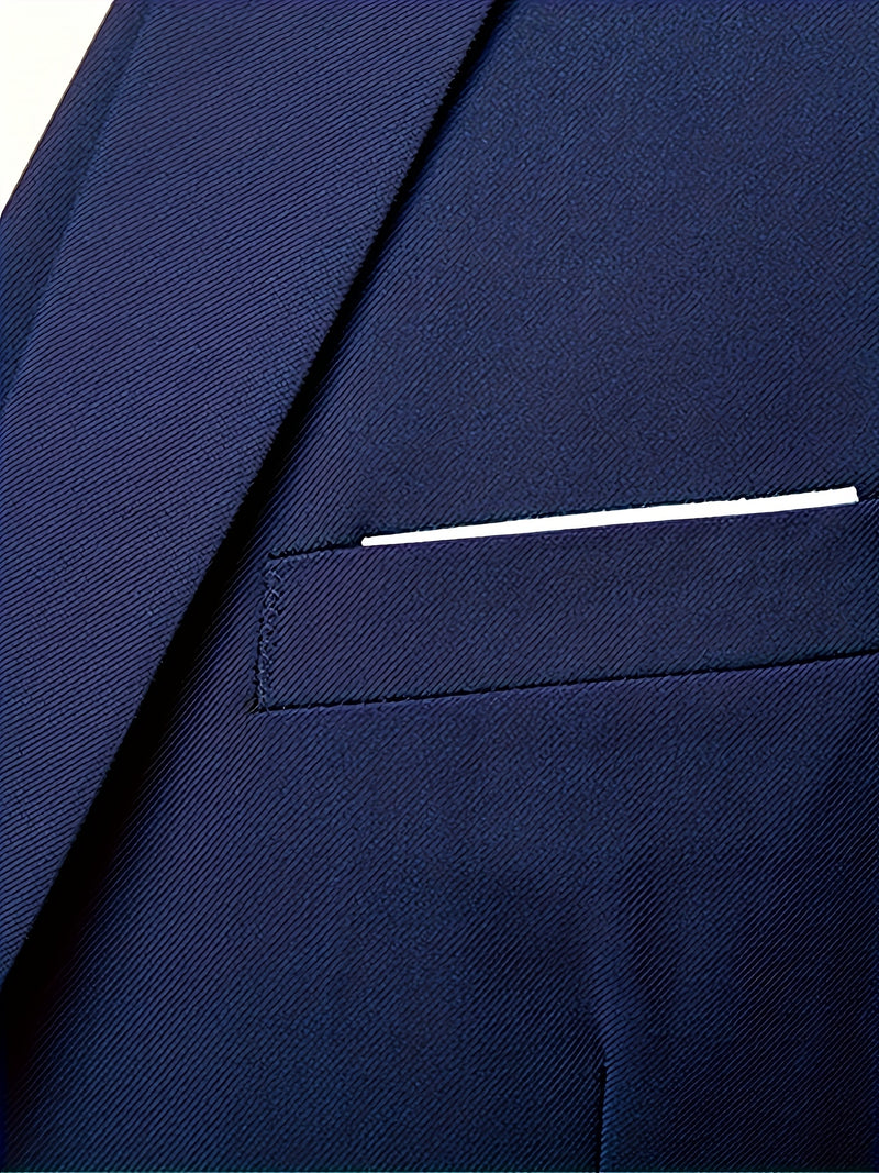 Men's 2pcs Suit, Consisting of a Blazer And Trousers.