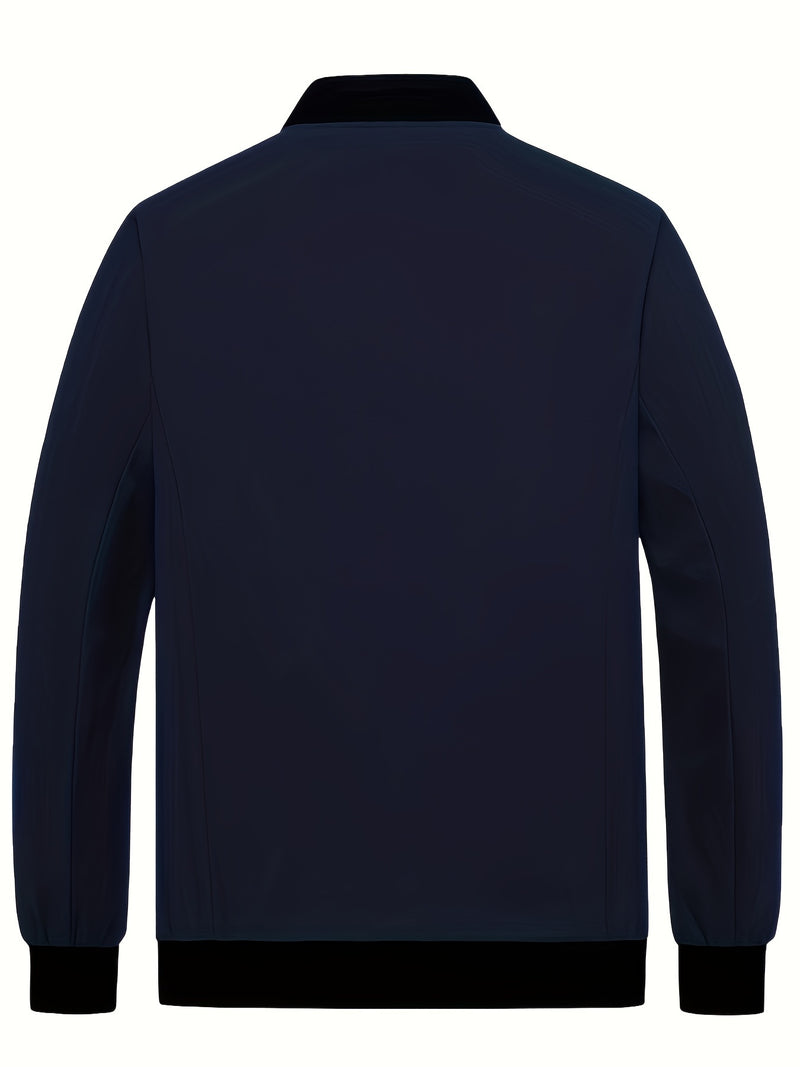 Men'S Casual Versatile Jacket for Young Adults, Stylish Baseball Coat.