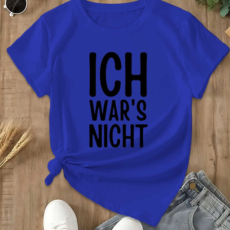 Women’s Fun and Humorous German Fashion T-shirt.