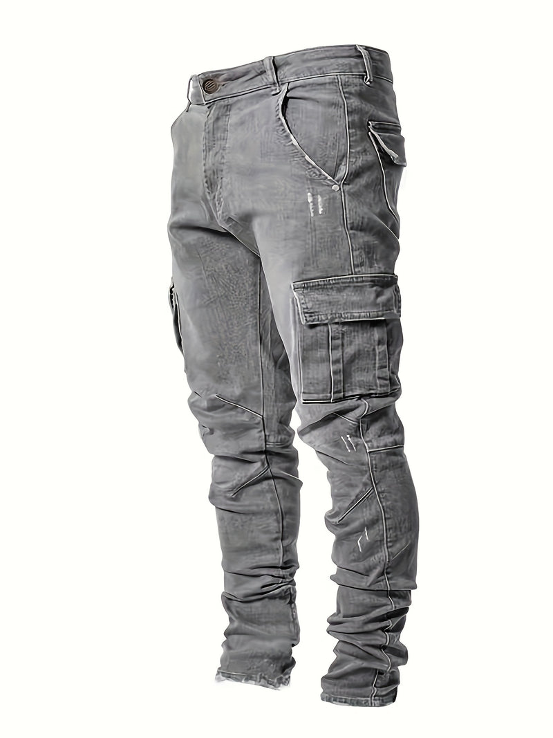 Men's Stylish Long Pants with a Trendy Casual Design.